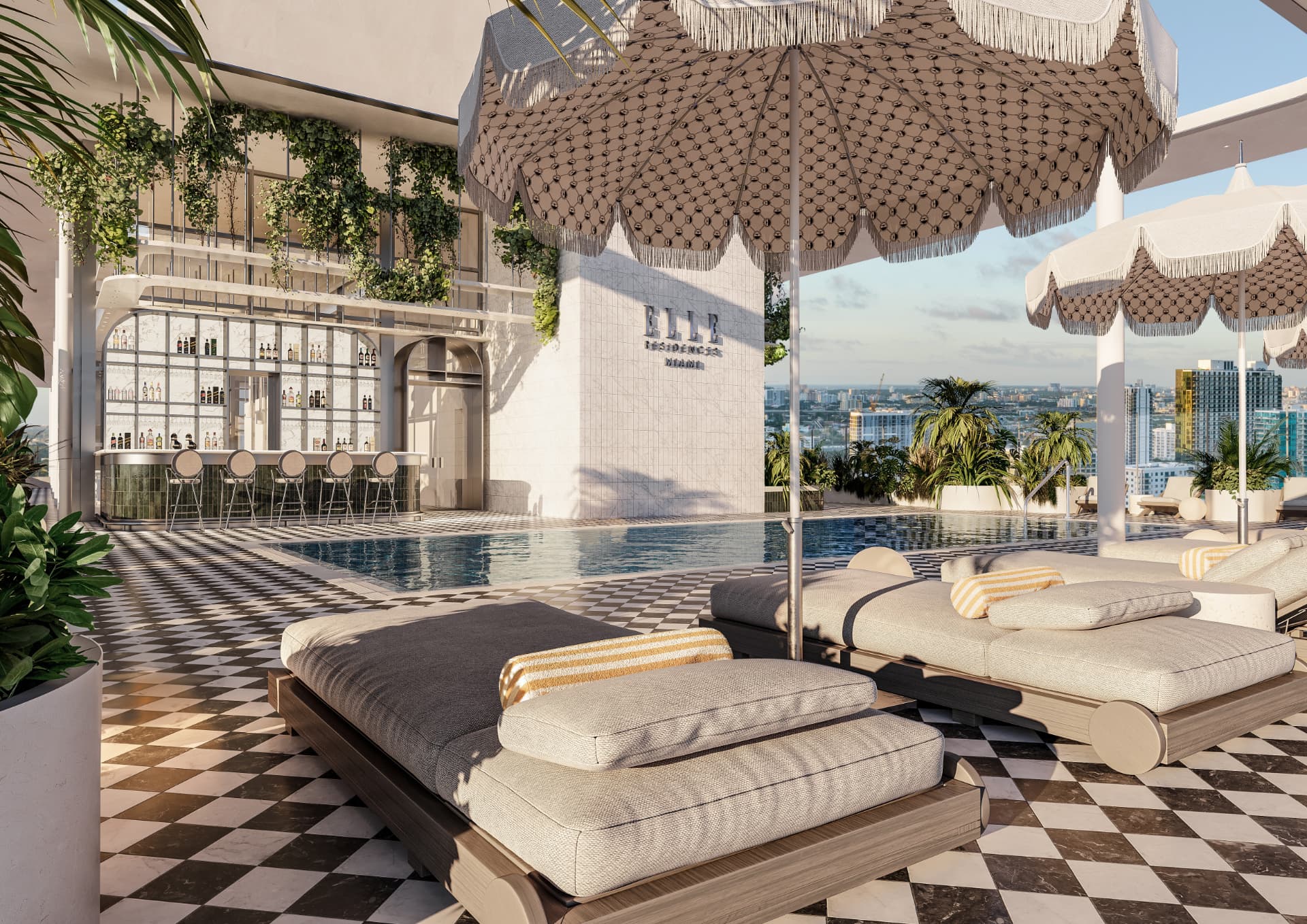 ELLE Residences — Sommet rooftop sky pool