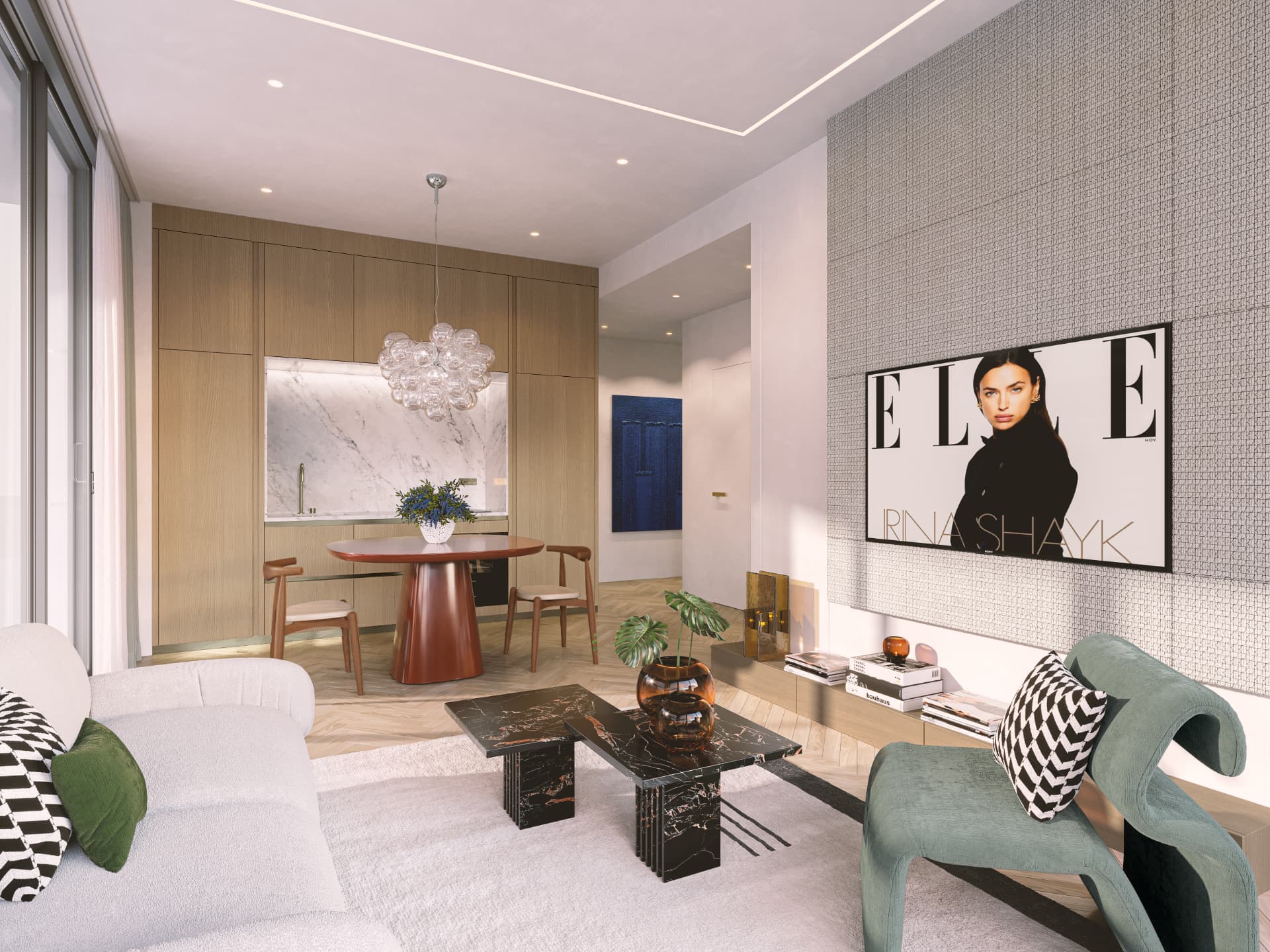 ELLE Residences — Living room