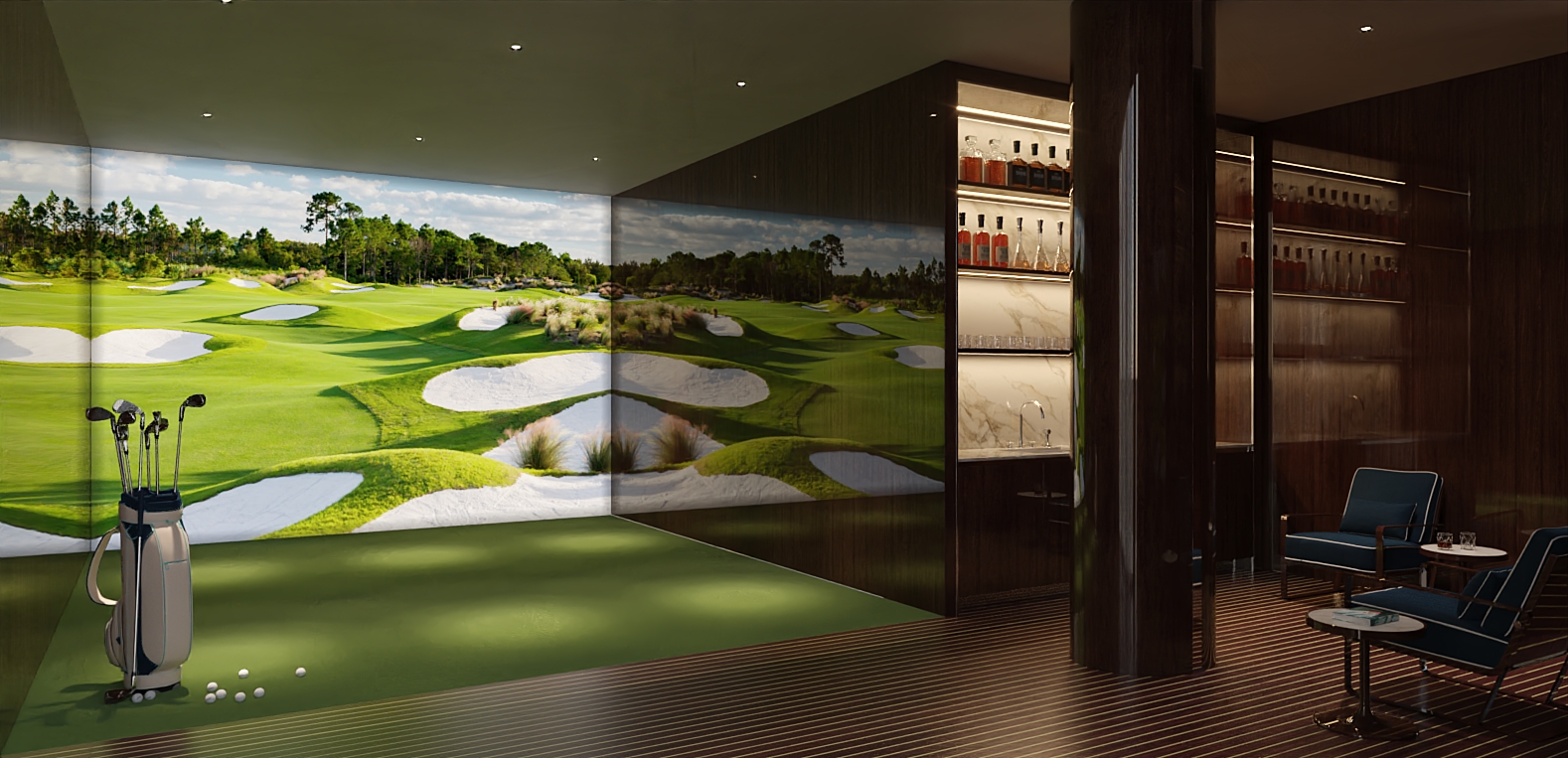 Riva Residenze — Golf simulator