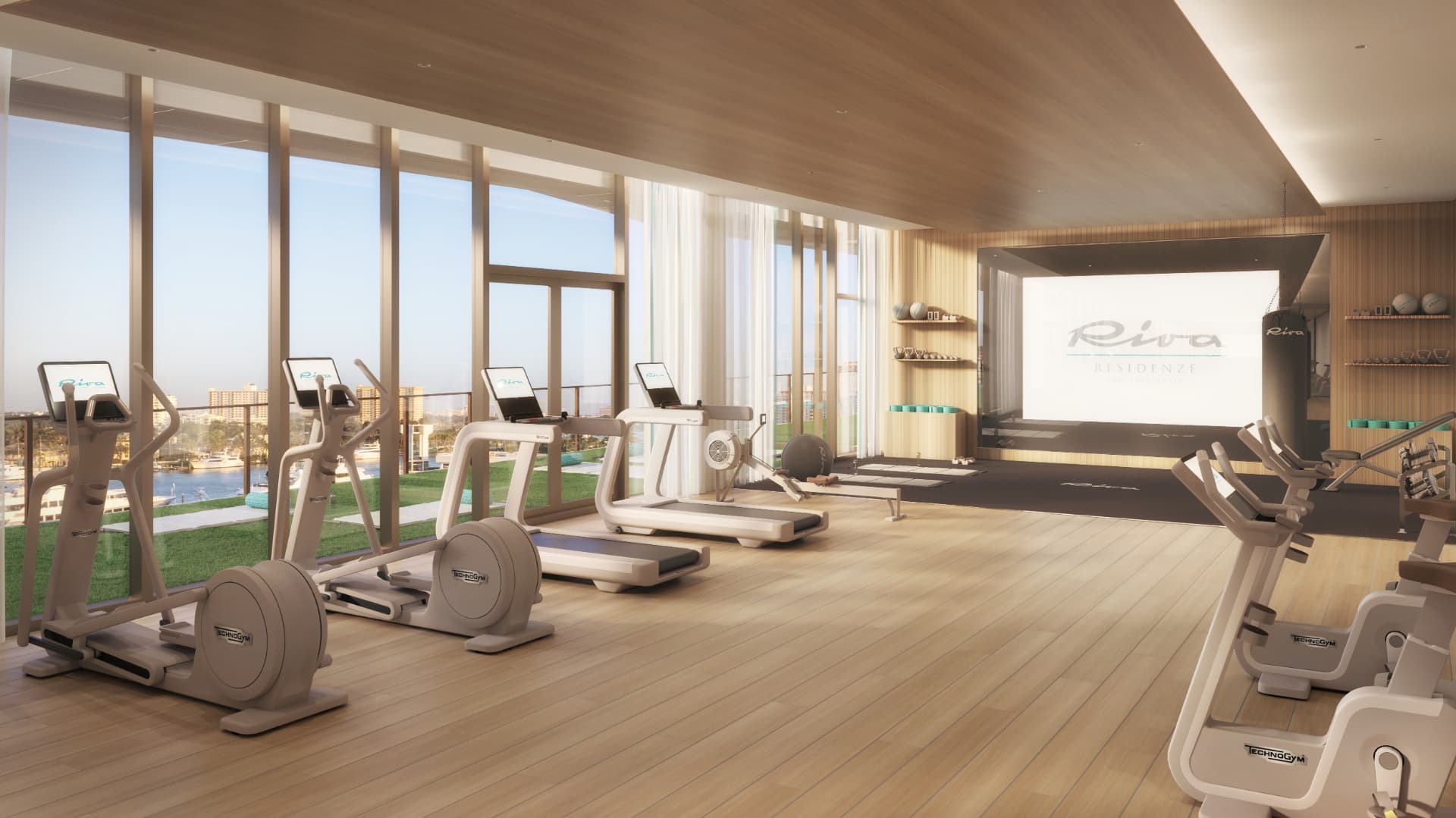 Riva Residenze — Technogym fitness center